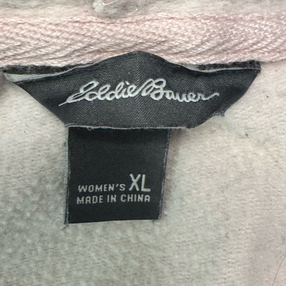 Eddie Bauer light pink full zipper hoodie - Picture 5 of 7
